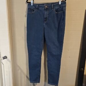 #154 Parasuco Women's Stretxhy Dark Blue Skinny Jeans Sz 14